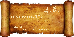 Lupu Bottyán névjegykártya